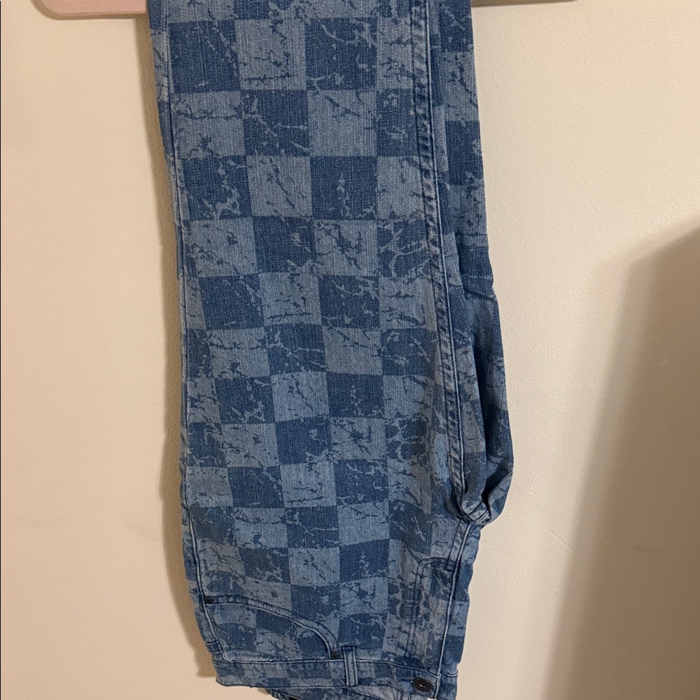 INC International Concepts Blue Patterned Men's Jeans
